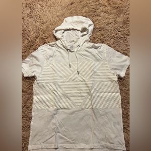 ⚡️SALE- INC International Concepts Men’s White Hooded T-shirt, Size Large